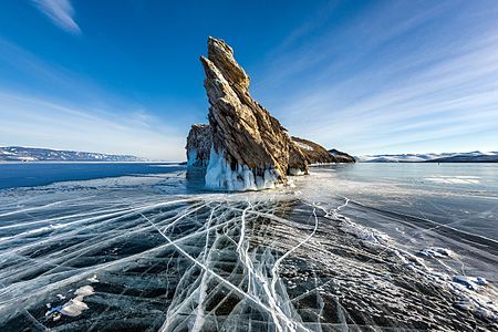 Ogoy island in winter