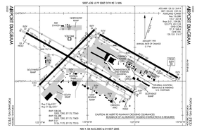 連邦航空局・空港図