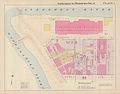 1900: A map of the Forks of the Ohio. The Block House is surrounded by other structures and listed on the map as being owned by the DAR and "presented by Mary Schenley".