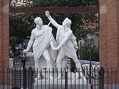 Grupo de Daoiz y Velarde (1830) de Antonio Solá (plaza del Dos de Mayo en Madrid)