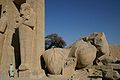 Ramesseum. Vue de la statue colossale de Ramses II détruite