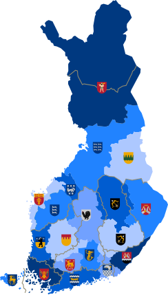 Regions in Finland