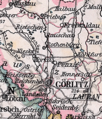 Kartenausschnitt: Görlitz innerhalb Schlesiens (1905)