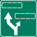 Preavviso deviazione in corrispondenza di uscita (viabilità autostradale)
