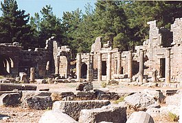 Agora de Séleucie de Pamphylie, fondation séleucide sur la côte sud de l'Anatolie.