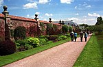 Walls, gates, overthrow and gate piers, Eaton Hall