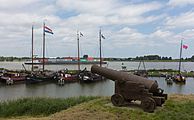 Der historische Hafen in Woudrichem