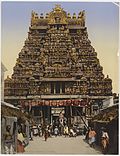 Madura Gopura (India) around 1897