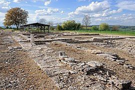 Reihenhausfundamente mit Portiken