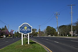 Colesville, Maryland Welcome sign