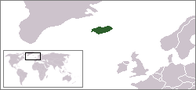 A map showing the location of Iceland