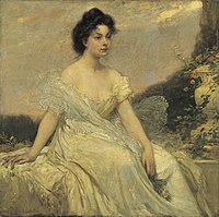 Kornélia Lotz in White (1900)