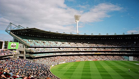Die Melbourne-krieketveld in 1999