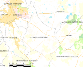Mapa obce La Chapelle-Bertrand