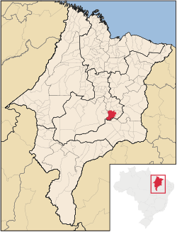 Localização de São Domingos do Maranhão no Maranhão