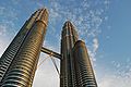 Die Petronas Twin Towers in Kuala Lumpur, Malaysia