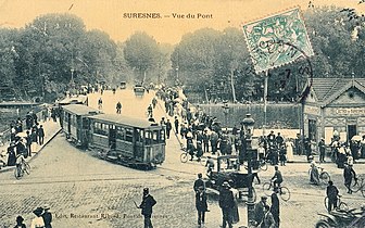 Le pont, photographié dans les années 1910.