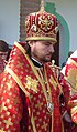 Bispo Alexander (Dabrynko) da Igreja Ortodoxa Ucraniana utilizando omofório e felônio