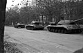 Soviet tanks in Budapest, Andrássy Avenue