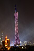 The Canton Tower, China, 2010.