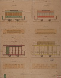 Projeto de bondes para a cidade do Rio de Janeiro, 1873; Arquivo Nacional do Brasil