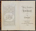 1819 West-östlicher Divan. Erstdruck.