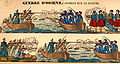 Tuna üzerinde Osmanlı-Rus Savaşını temsil eden bir resim