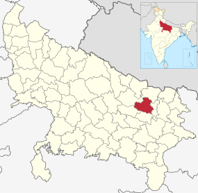 Positionskarte des Distrikts Basti