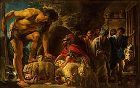 Jacob Jordaens, Odiseo en la cueva del gigante Polifemo