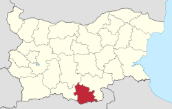 ブルガリア内のクルジャリ州の位置