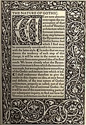 Kelmscott Press - The Nature of Gothic by John Ruskin (first page).jpg