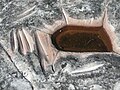 Grinding grooves, Aboriginal site, 2009.