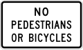 R5-10b No pedestrians or bicycles