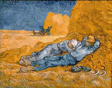 Giấc ngủ trưa (The Siesta, 1890) của Vincent van Gogh (theo Millet)