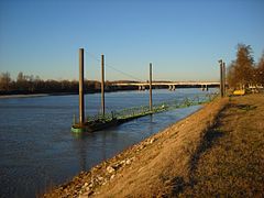 El río en Guastalla.