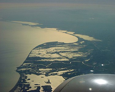 Delta del Roine, fotografia aèria, vista obliqua