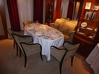 dining table below decks