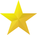Gold star icon