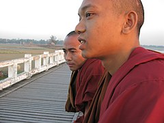 U Bein, Monks 2, Mandalay, Myanmar.jpg