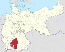 The Kingdom of Württemberg within the جرمن سلطنت