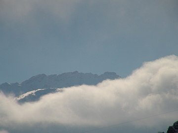 Mount Boyuk Kirs as seen from the Shusha District during winter.