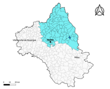 Saint-Martin-de-Lenne dans l'arrondissement de Rodez en 2020.