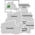 Die Ortsteile im Bezirk Charlottenburg-Wilmersdorf von Berlin