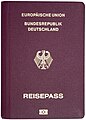 Couverture d'un passeport allemand