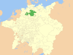 Hertugdømmet Braunschweig-Lüneburgs placering