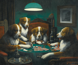 Joc de poker, Cassius Marcellus Coolidge, 1894