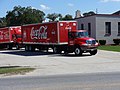 Delivery trucks at McRae Coca-Cola plant