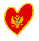 Eurovision Song Contest heart Montenegro white.svg