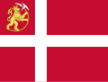 علم النرويج مابين عامي 1814 - 1821.