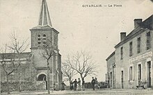 Givarlais Carte postale Eglise.jpg